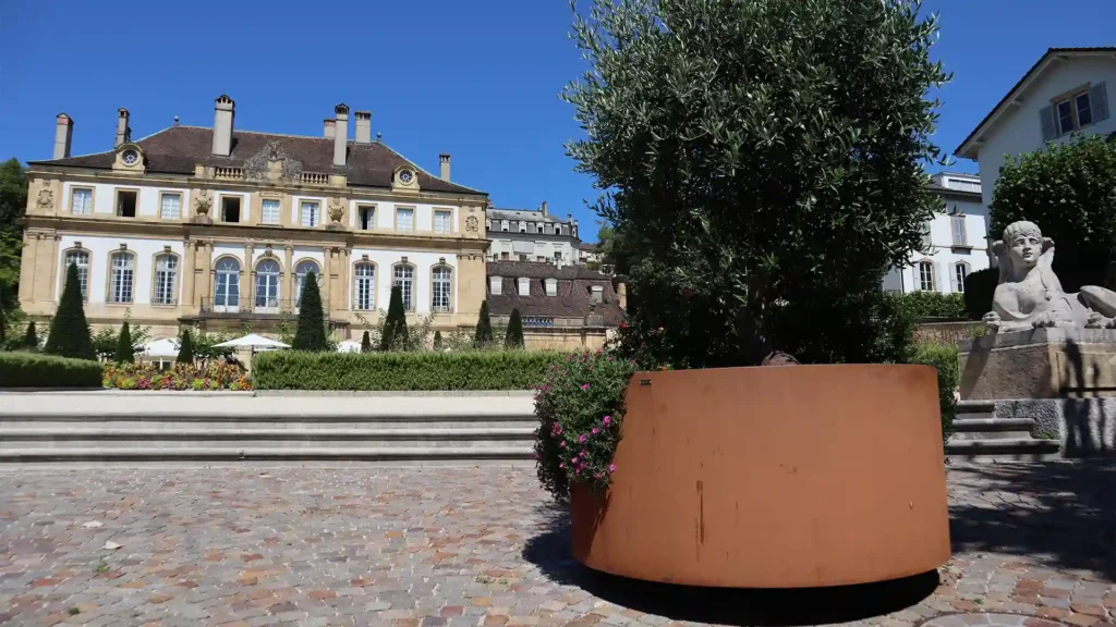 Mobilier corten - Chateau Dupeyrou - FloraMat - 3 Mobilier corten - Chateau Dupeyrou - FloraMat