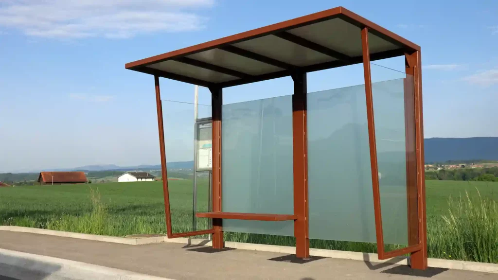 Abris bus - Abris_bus-Vufflens_la_ville - Floramat - 1 Abris bus - Abris_bus-Vufflens_la_ville - Floramat