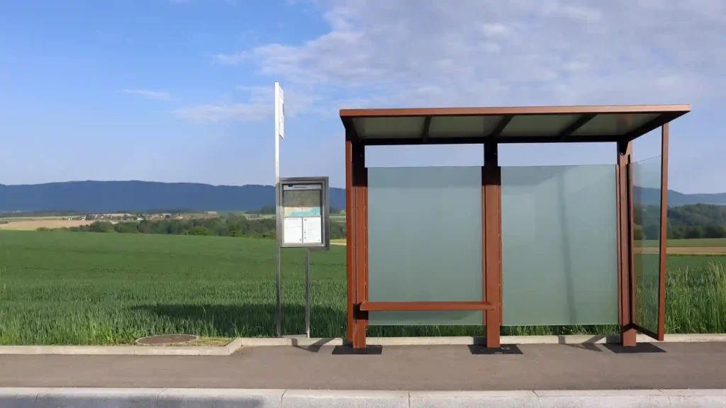 Abris bus - Abris_bus-Vufflens_la_ville - Floramat - 2 Abris bus - Abris_bus-Vufflens_la_ville - Floramat