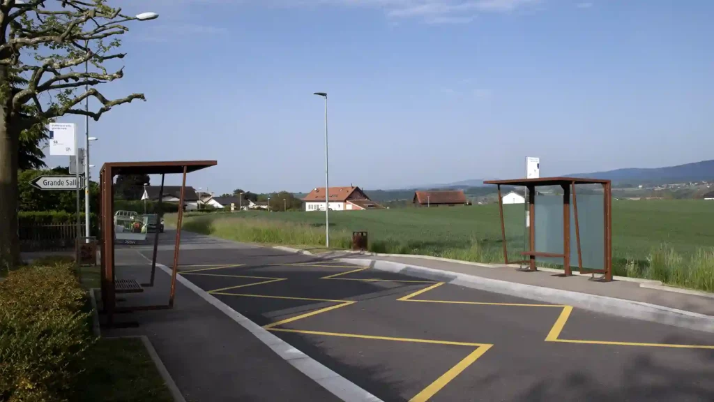 Abris bus - Abris_bus-Vufflens_la_ville - Floramat - 3 Abris bus - Abris_bus-Vufflens_la_ville - Floramat